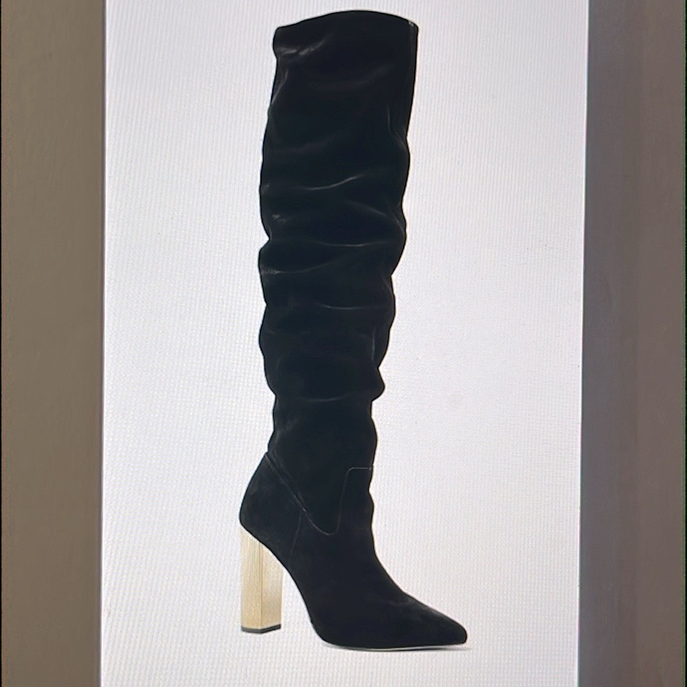 Kors Paloma over-the-knee boot, black suede